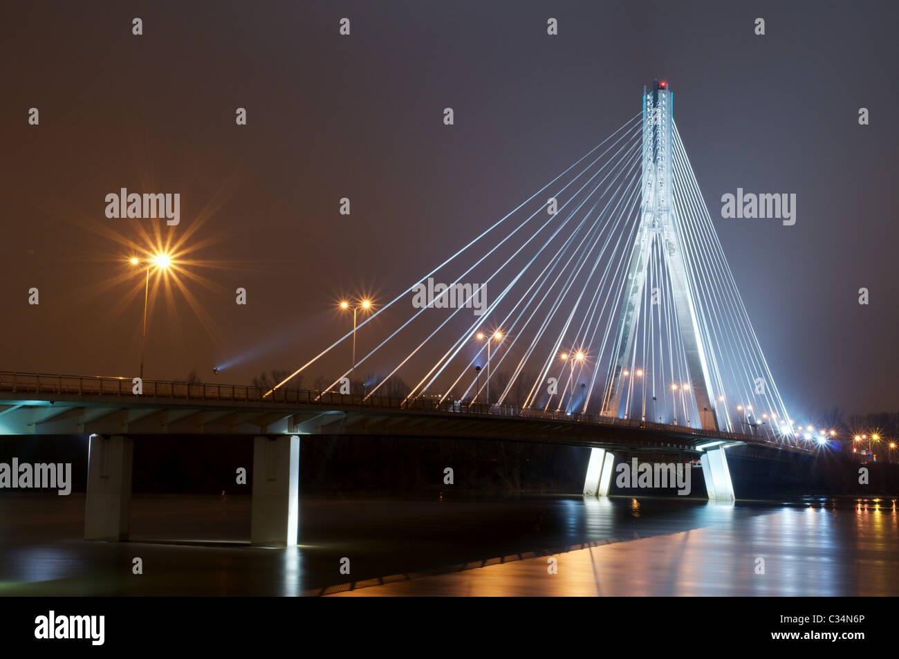 Pont Swietokrzyski, Varsovie Banque D'Images