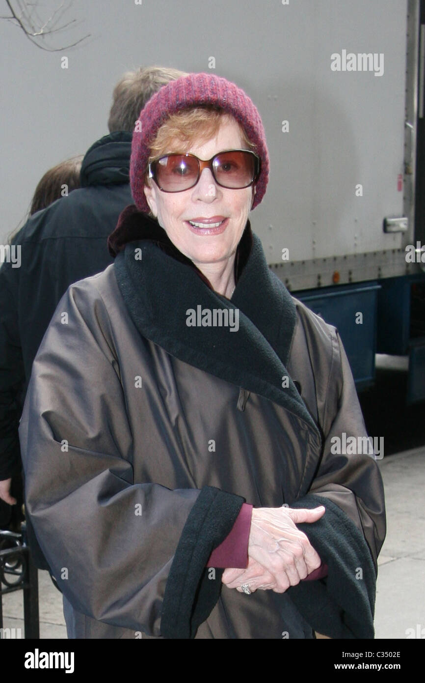 Carol Burnett tournage des scènes "la loi et l'Unité Spéciale' la ville de New York, USA - 19.02.09 Ray / Filmano Banque D'Images