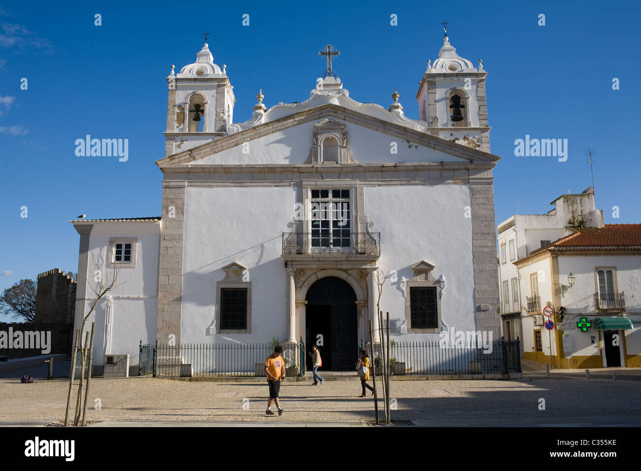 L'église Santa Maria, Lagos, Portugal, dans la région de l'Algarve Banque D'Images