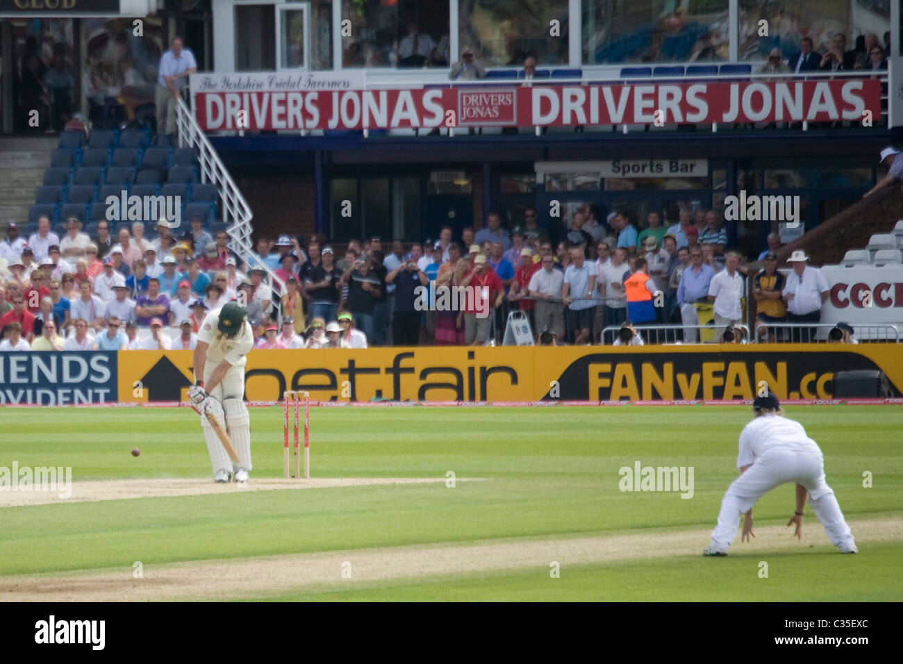 Quatrième Essai cendres Cricket l'Australie contre l'Angleterre qui a eu lieu en Angleterre Headingly Banque D'Images