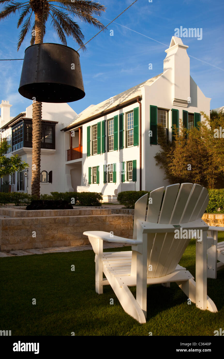 Maisons et condos de luxe à Alys Beach Florida, USA Banque D'Images