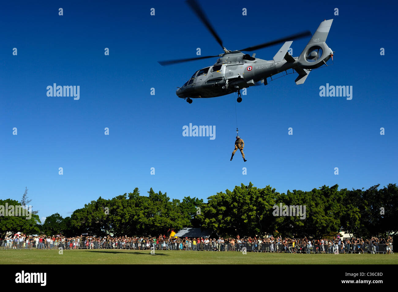 Les forces de l'armée française de montrer Banque D'Images