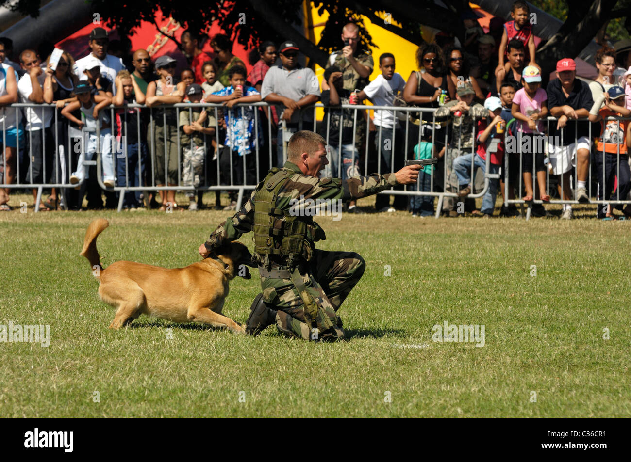 Les forces de l'armée française de montrer Banque D'Images