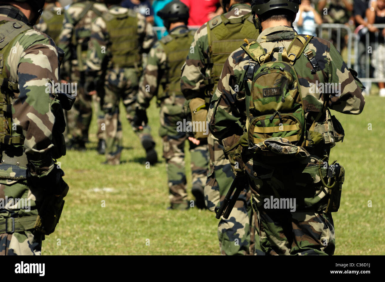 Les forces de l'armée française de montrer Banque D'Images