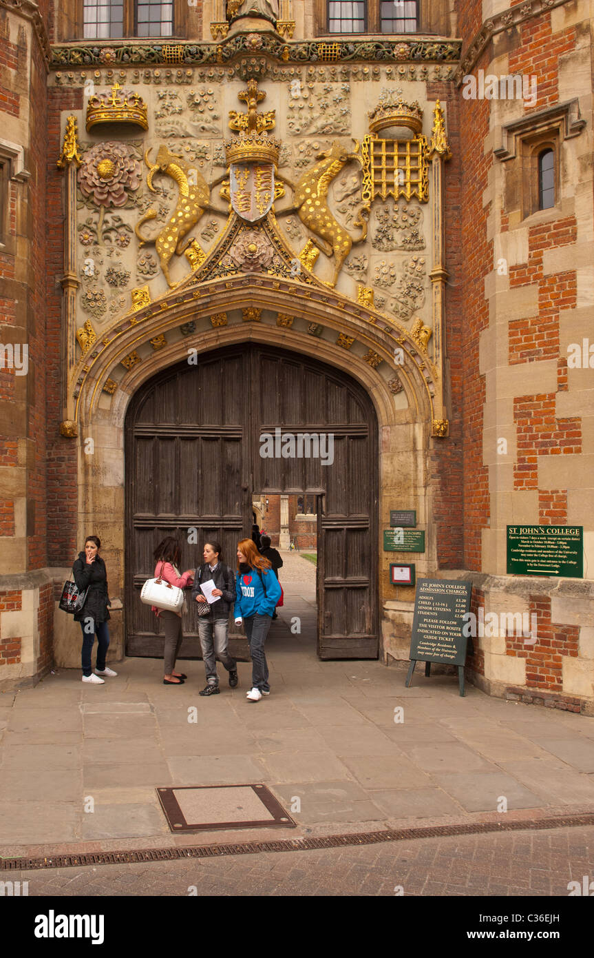 St John's College de Cambridge, Cambridgeshire, Angleterre , Angleterre , Royaume-Uni Banque D'Images