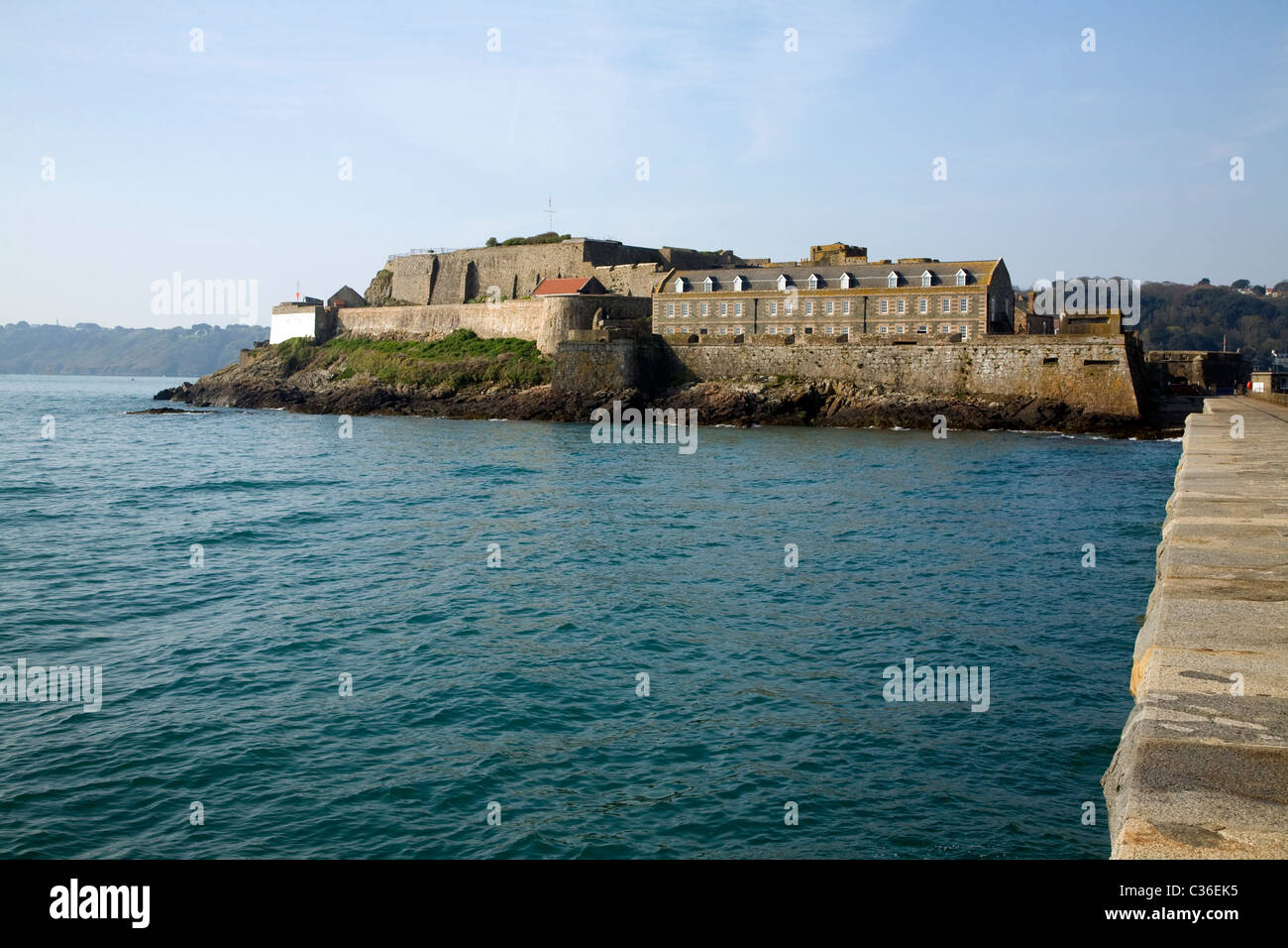 Château Cornet St Peter Port Guernsey, Channel Islands Banque D'Images