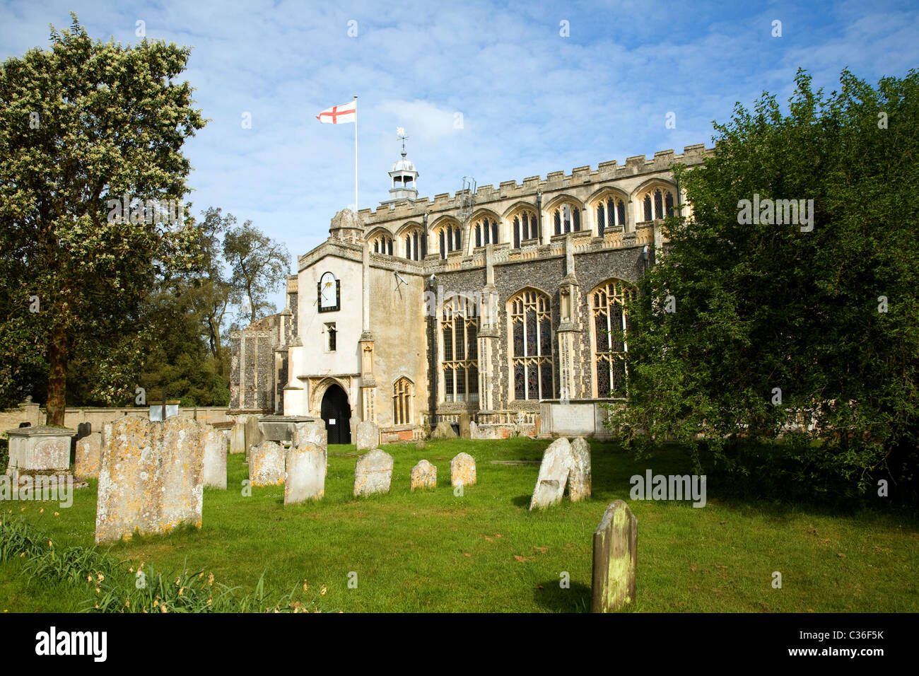 L'église St Mary, East Bergholt, dans le Suffolk, Angleterre Banque D'Images