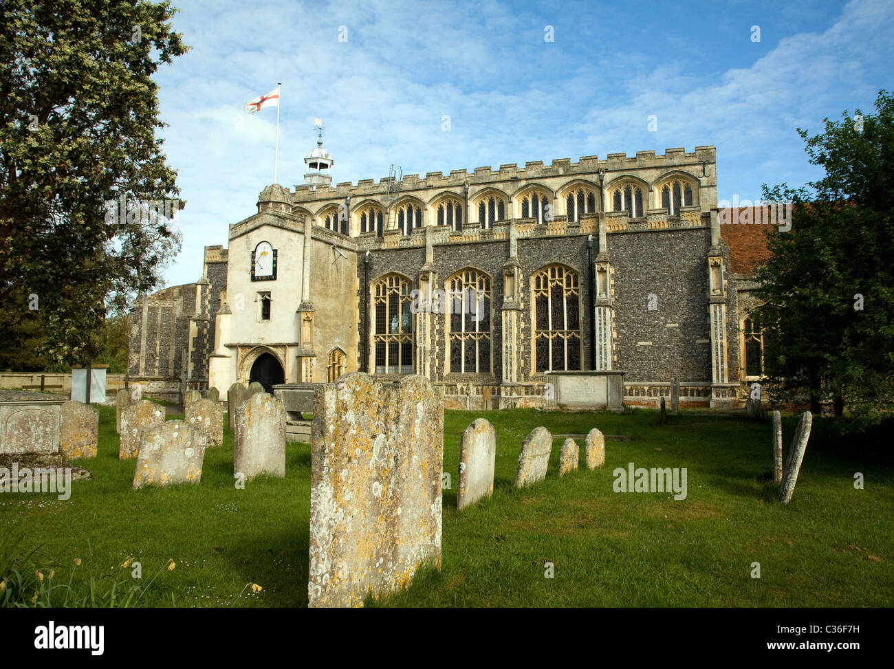L'église St Mary, East Bergholt, dans le Suffolk, Angleterre Banque D'Images