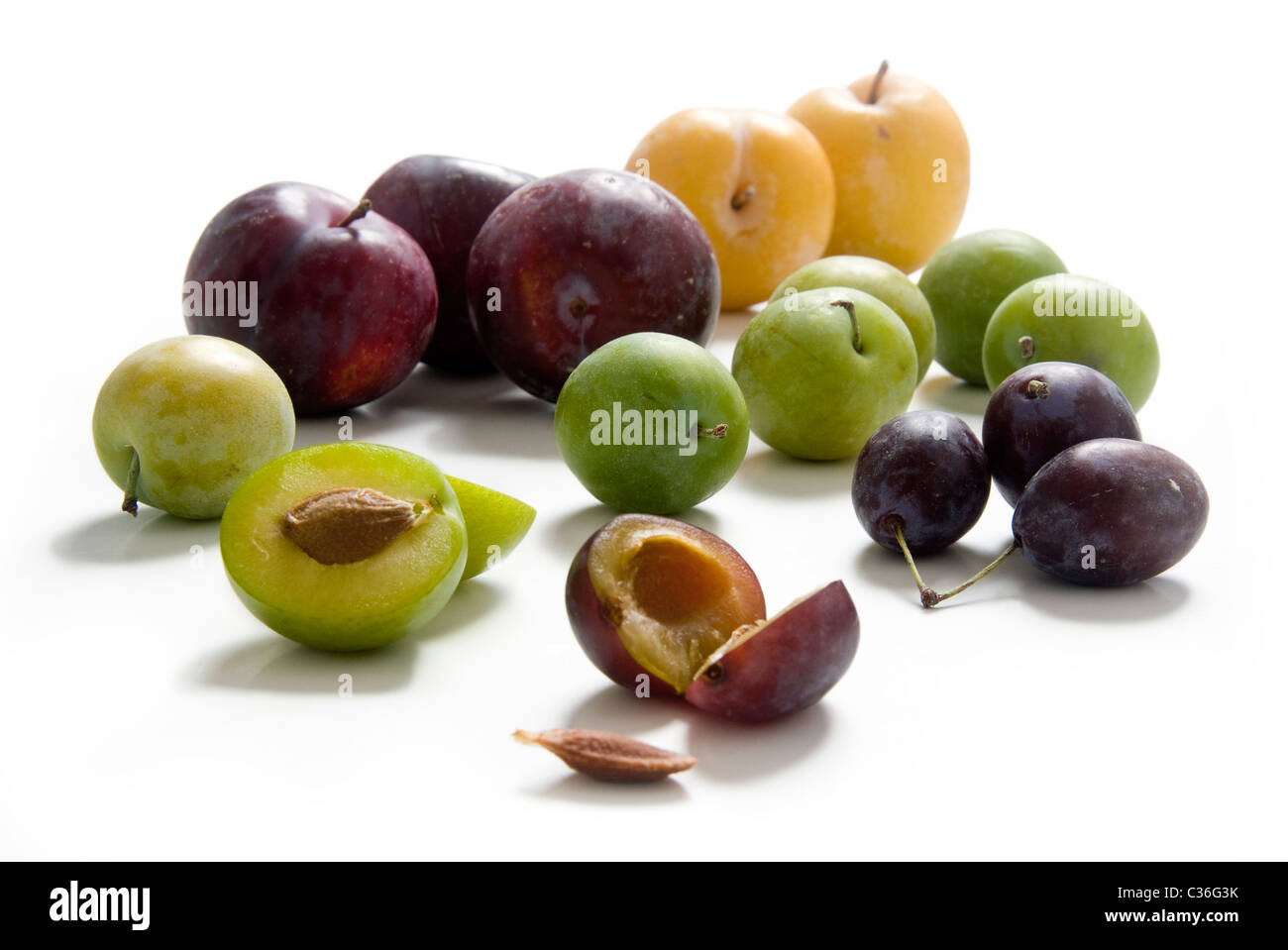 Différents types de prune Banque D'Images