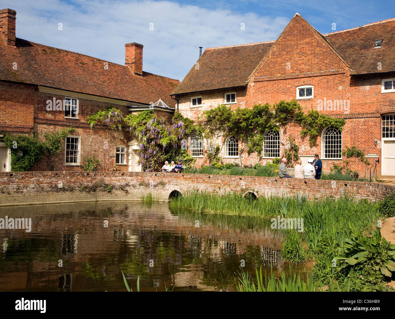 Des études de terrain de flatford bâtiment conseil Suffolk Angleterre Banque D'Images