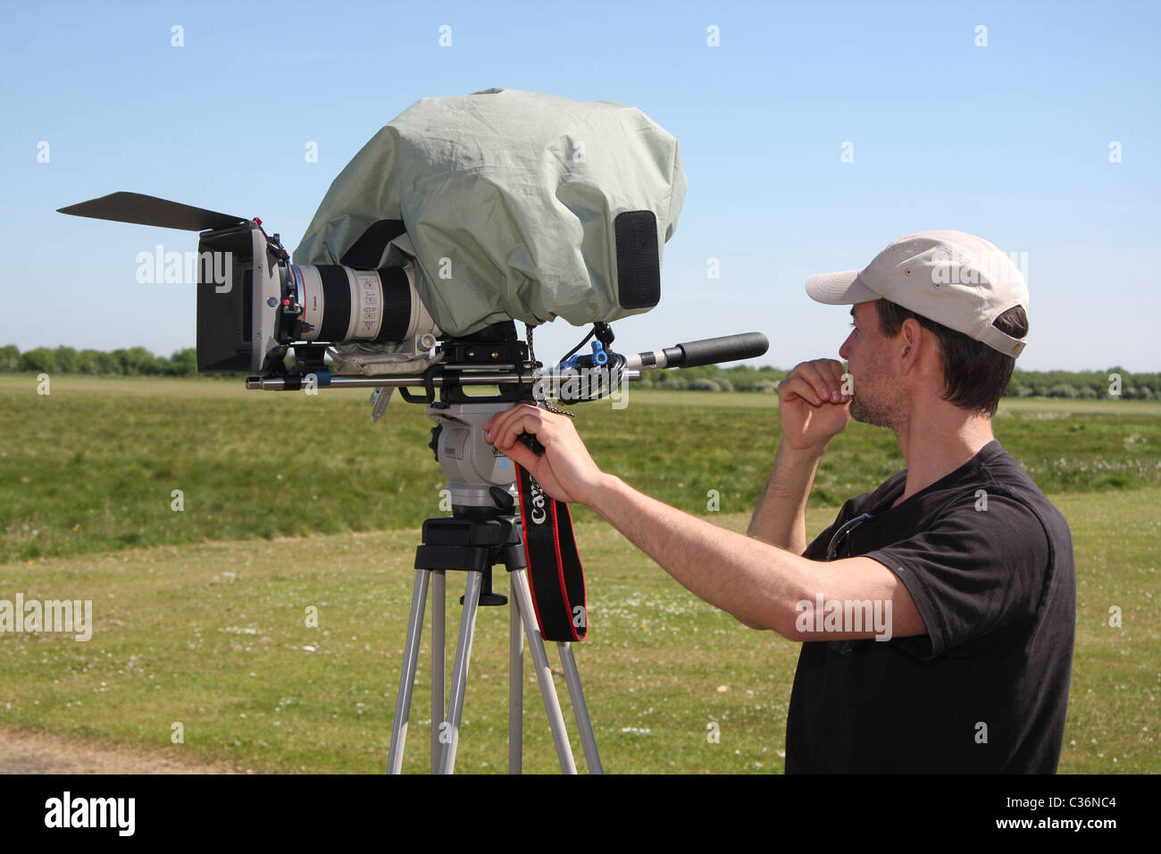 Canon 7D dslr utilisé comme une caméra vidéo Banque D'Images