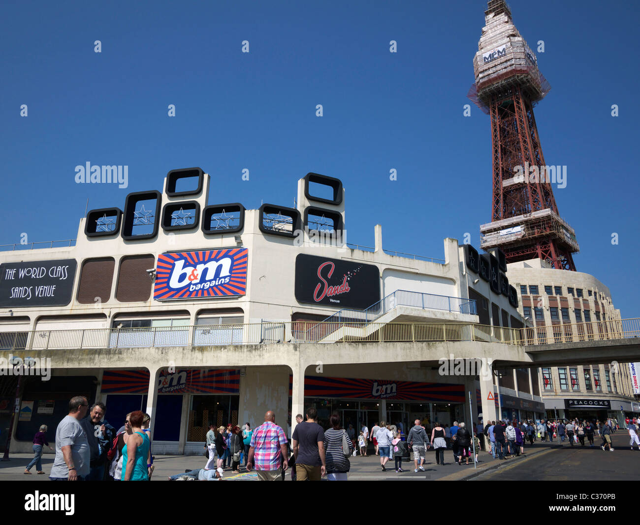 Vue de la tour de la Bank Hay Street Blackpool Lancashire UK Banque D'Images