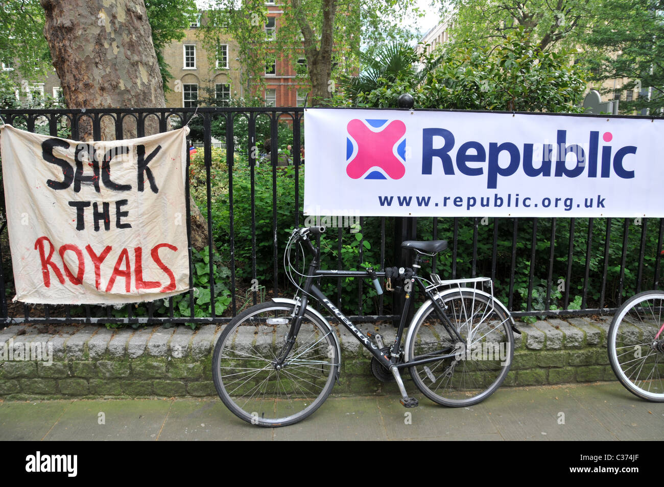 Anti République Royal Wedding event Red Lion Square 29 avril 2011 le socialisme socialiste Banque D'Images