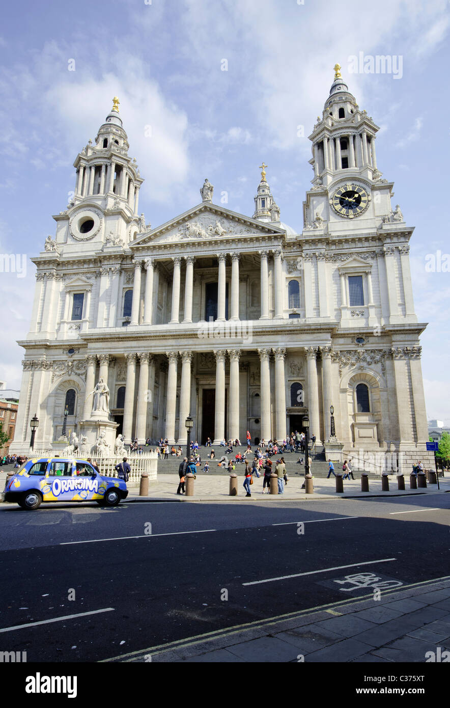 La Cathédrale St Paul, la cathédrale anglicane de Londres, UK Banque D'Images