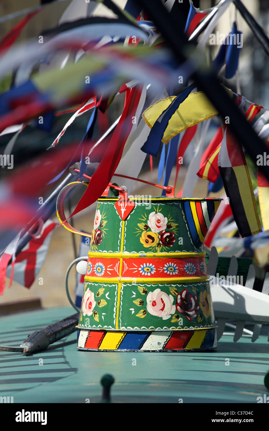 Canalway Cavalcade festival à petite Venise à Londres, avec plus de 150 participants narrowboats Banque D'Images