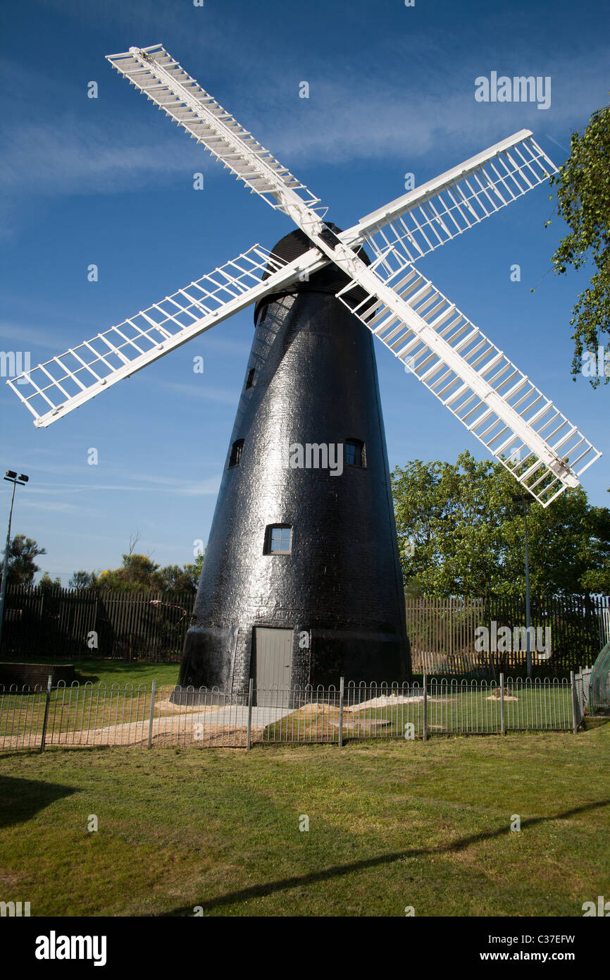 Brixton Ashby Moulin construit en 1816 dans le sud de Londres. Banque D'Images