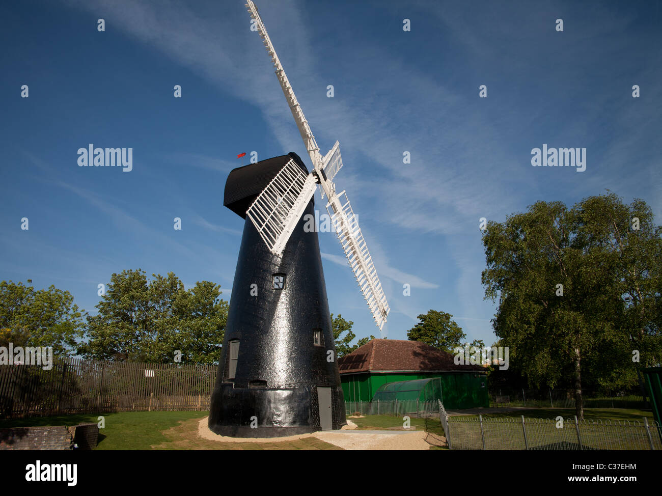 Brixton Ashby Moulin construit en 1816 dans le sud de Londres. Banque D'Images