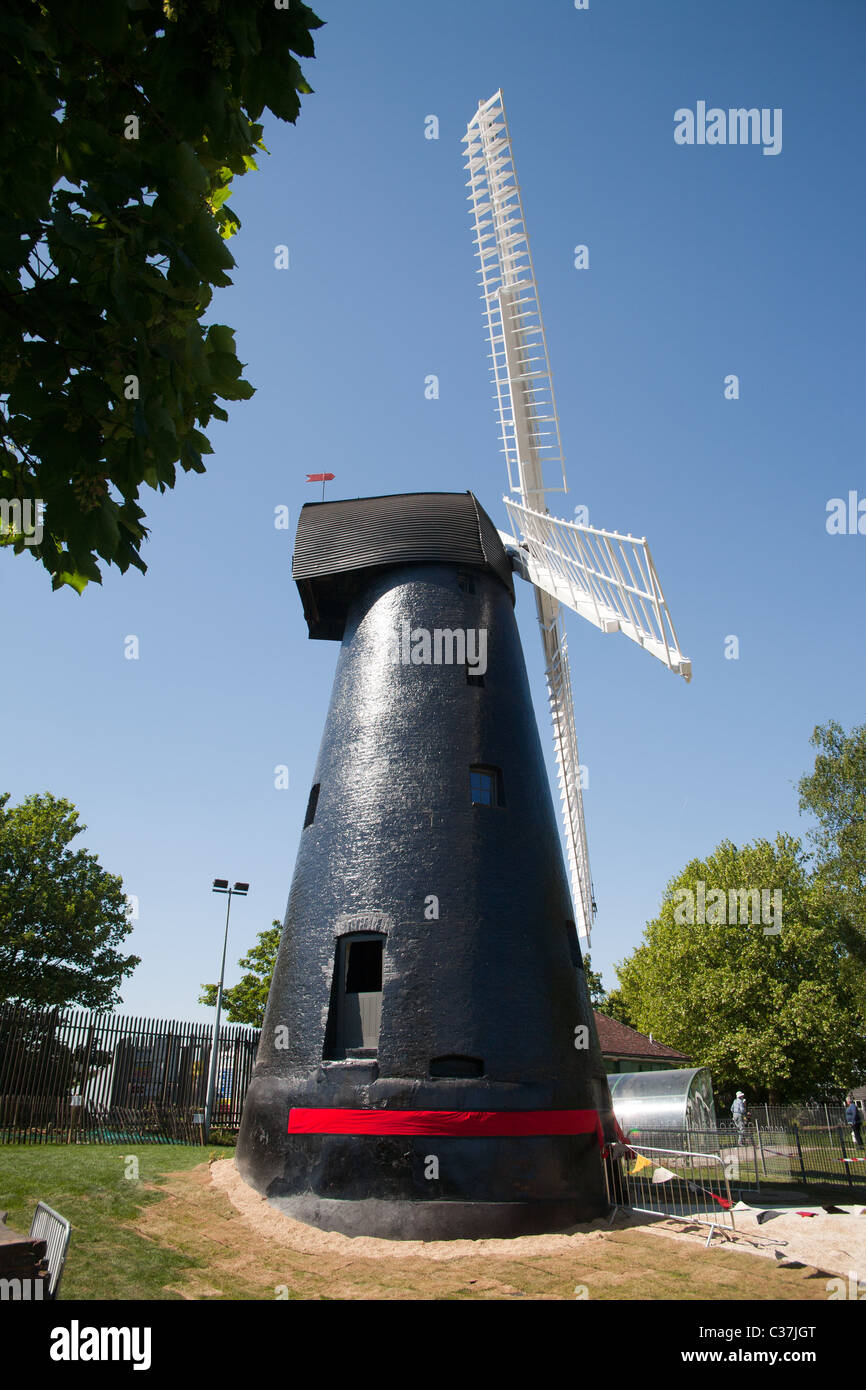 Brixton Ashby Moulin construit en 1816 dans le sud de Londres. Banque D'Images
