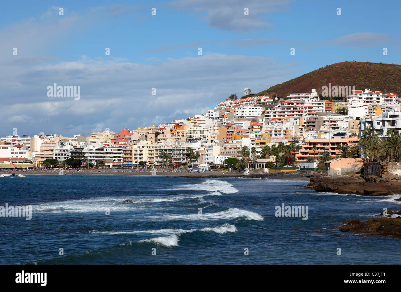 Los Cristianos, île des Canaries Tenerife, Espagne. Banque D'Images
