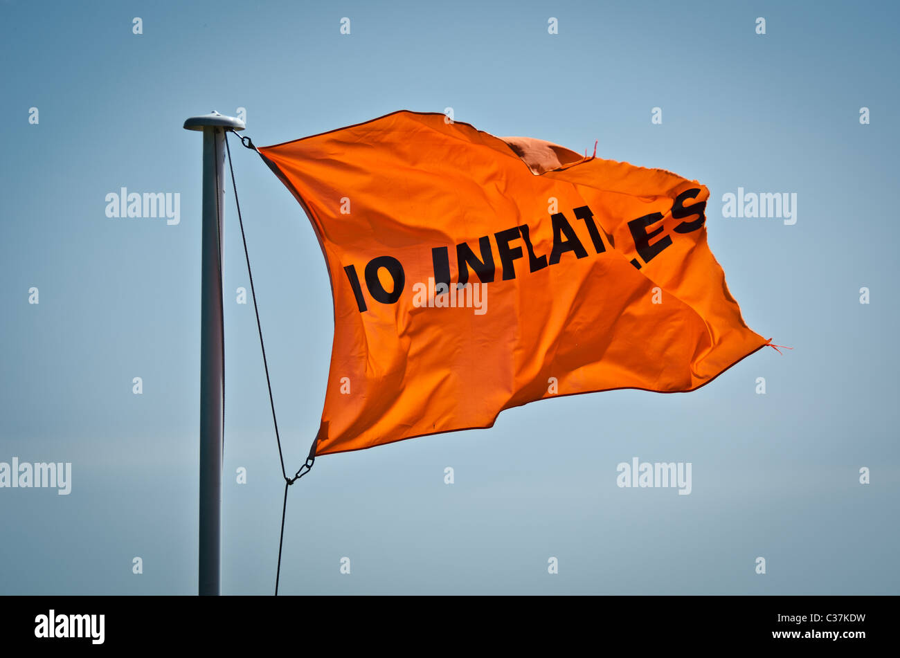 Pas de drapeau Inflatables Banque D'Images