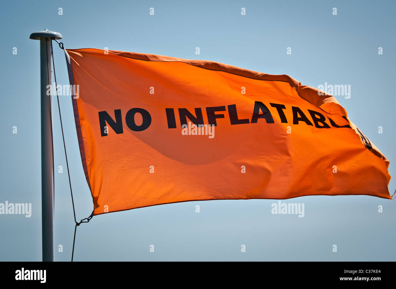 Pas de drapeau Inflatables Banque D'Images