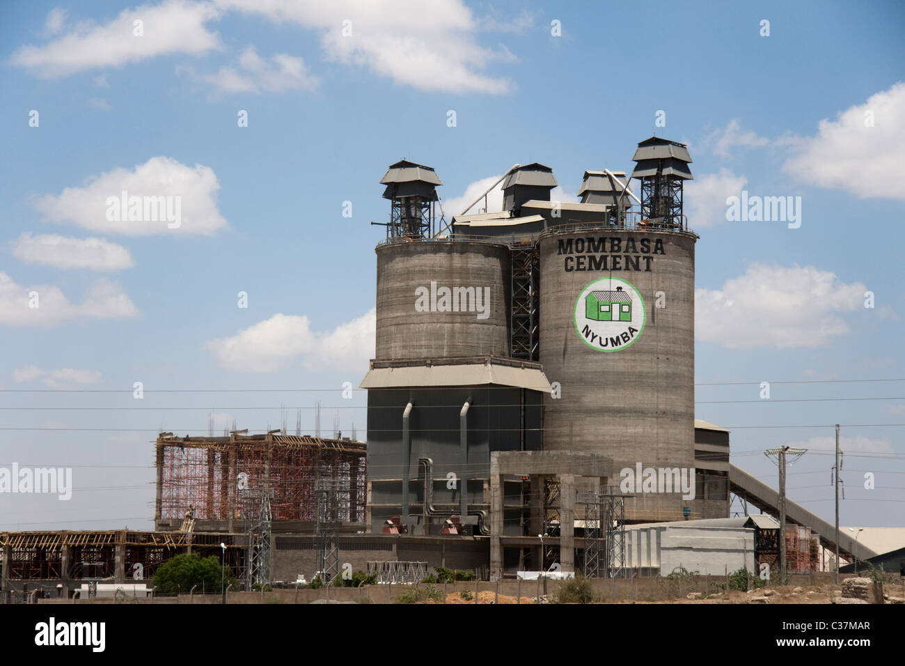 Mombassa au Kenya, usine de ciment Ltd Banque D'Images