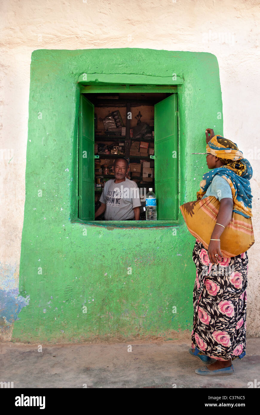 Épicerie à Harar en Ethiopie Banque D'Images