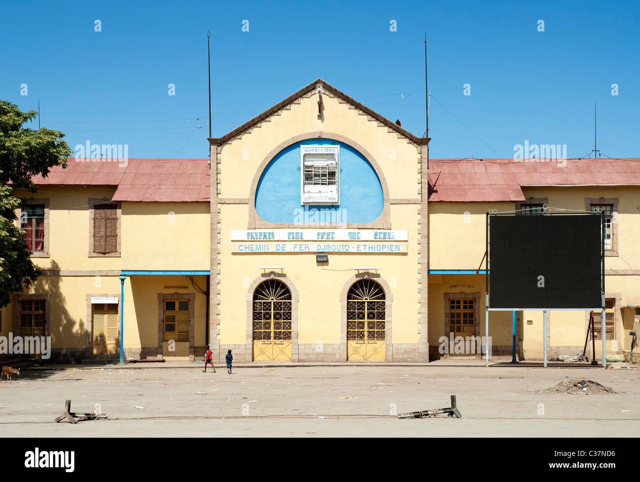 L'Éthiopie à Djibouti gare à Dire Dawa, Ethiopie Banque D'Images