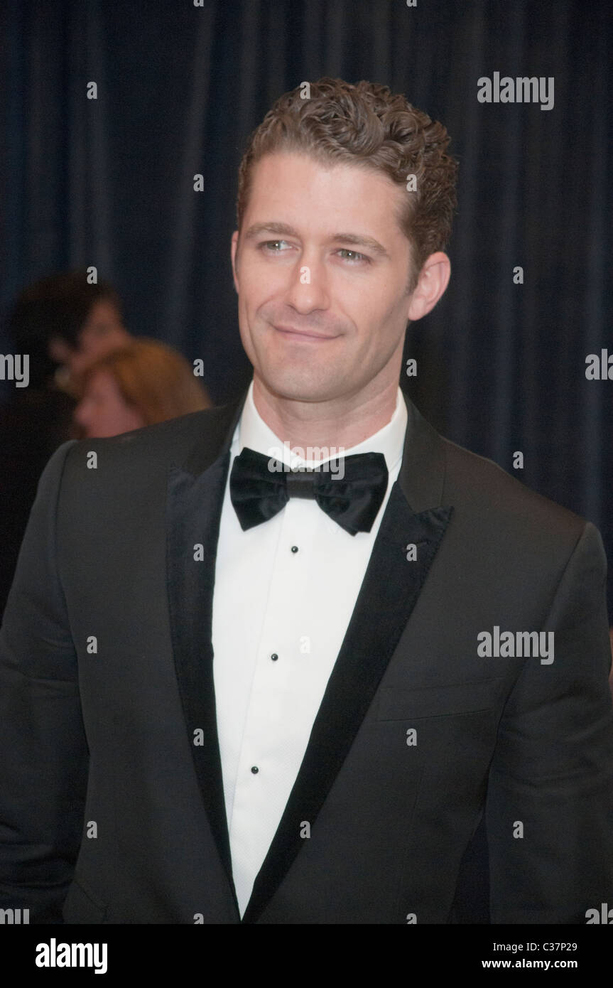 Matthew Morrison arrive pour l'Association des journalistes accrédités auprès de la Maison Blanche (WHCA). dîner le dîner à Washington, D.C., États-Unis, oThe di Banque D'Images