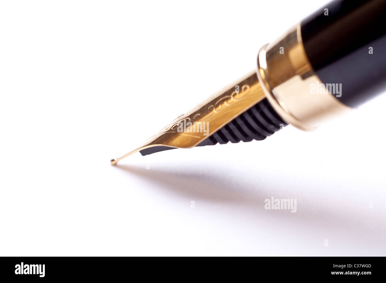 Stylo isolé sur fond blanc Banque D'Images