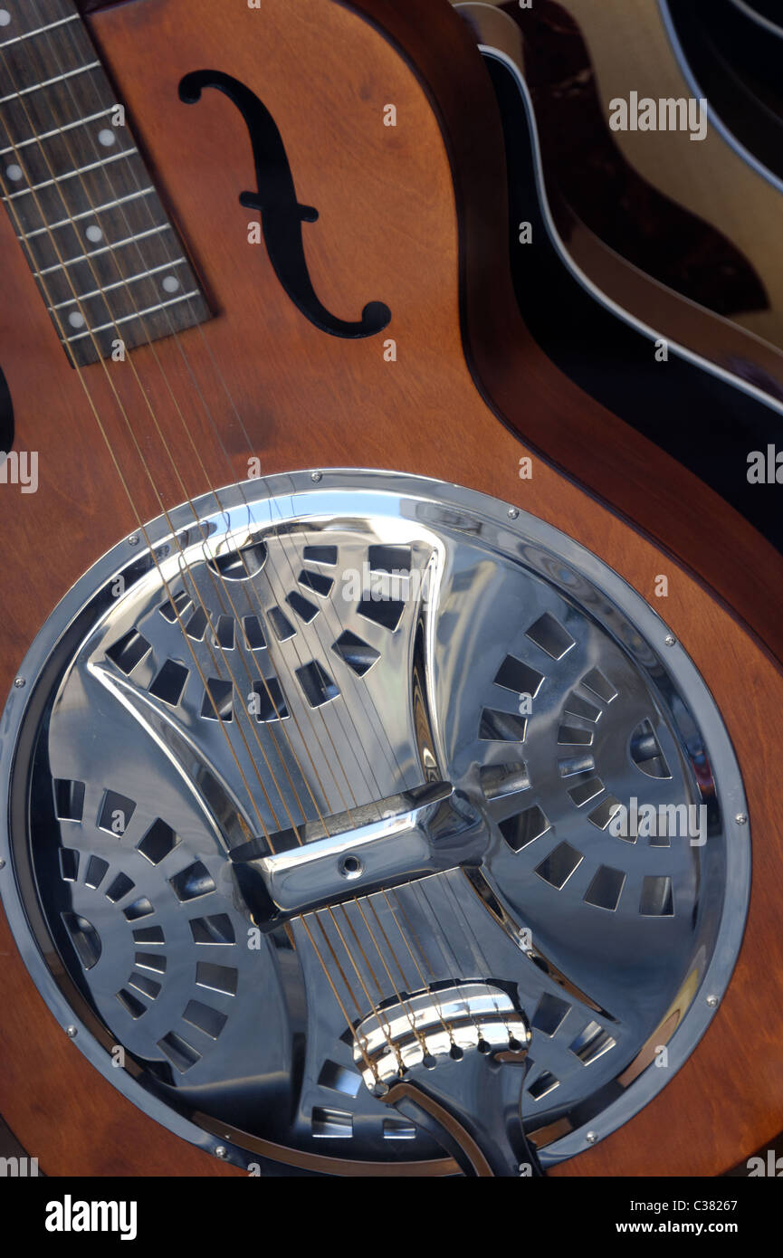 Guitar shop, Lugano, Tessin, Suisse Banque D'Images