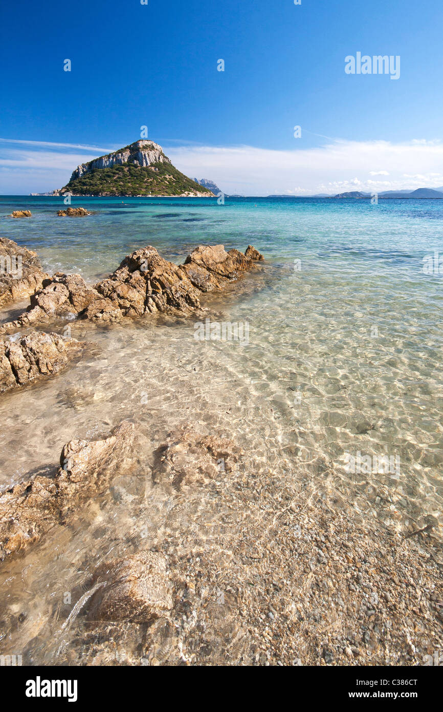 Plage Cala Moresca, Golfo Aranci, Olbia, Sardaigne, Italie&# 10 ; Banque D'Images