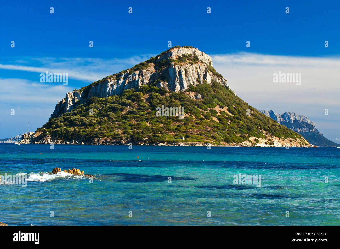 L'Île Figarolo, Golfo Aranci, Olbia, Sardaigne, Italie&# 10 ; Banque D'Images