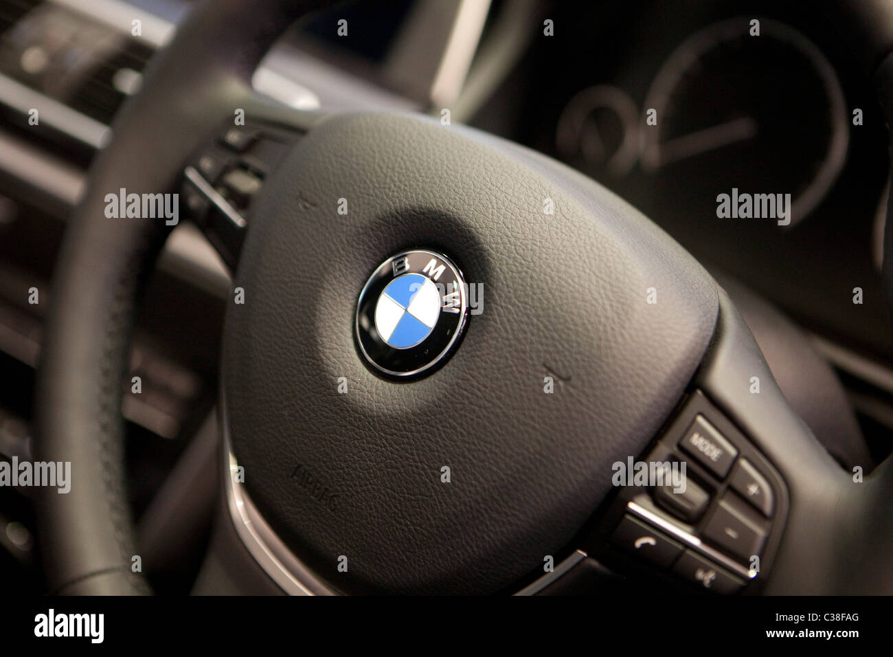 Intérieur de la BMW Série 5 GT. Banque D'Images