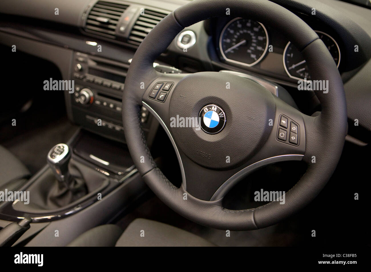 Intérieur de la BMW Série 5 GT. Banque D'Images