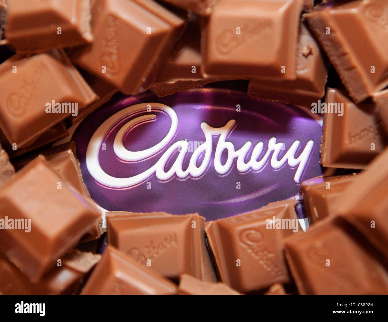Image d'illustration de Cadbury's chocolat. Banque D'Images