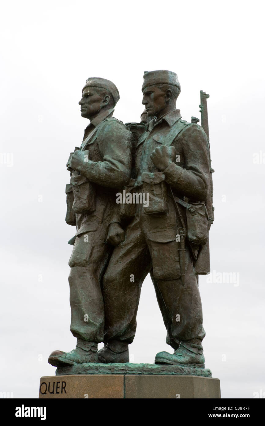 Mémorial Commando à Spean Bridge près de Fort William en Ecosse Banque D'Images