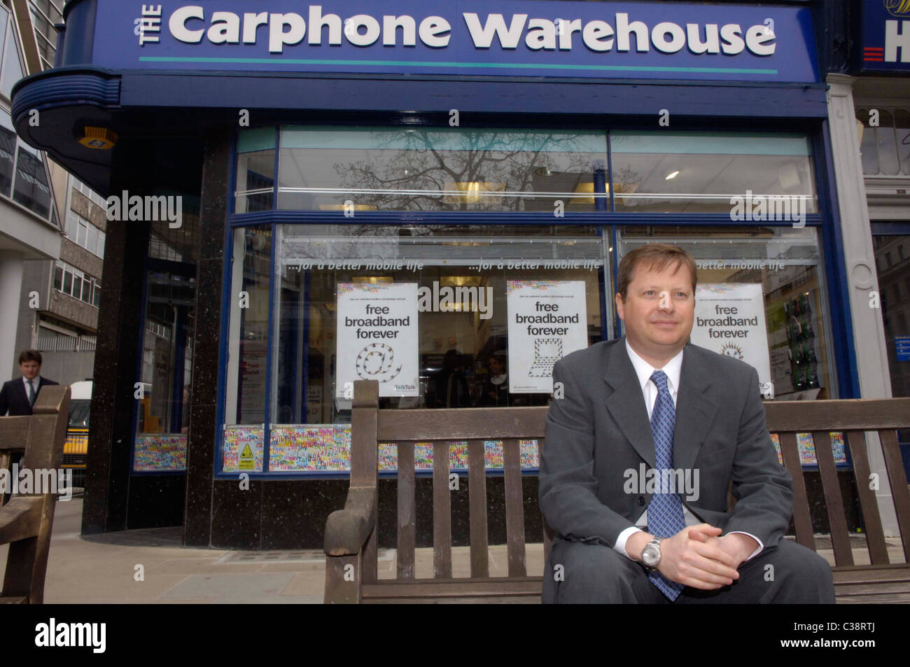 Photo : Charles Dunstone, Directeur général de Carphone Warehouse. Banque D'Images