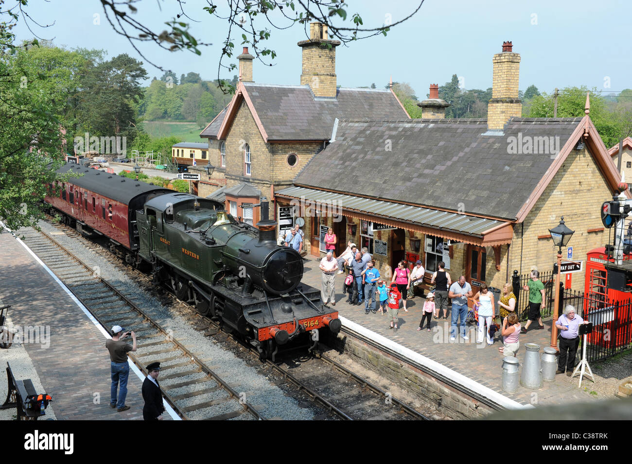 La Severn Valley Railway station Arley dans Worcestershire England Uk Banque D'Images