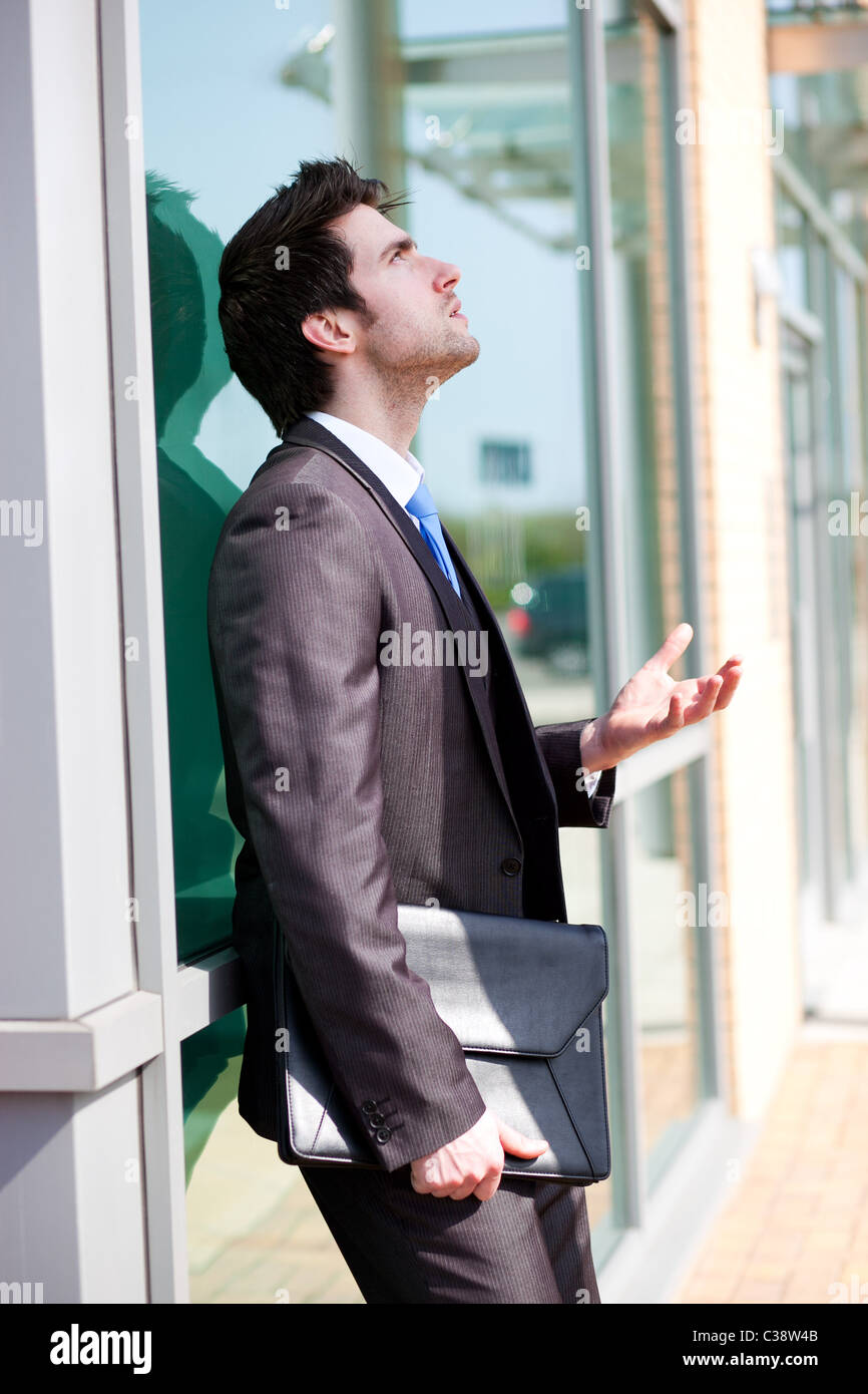 Portrait of man in suit Banque D'Images