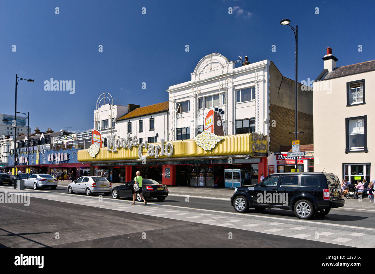 La rue à Southend-on-Sea, Essex England UK Banque D'Images