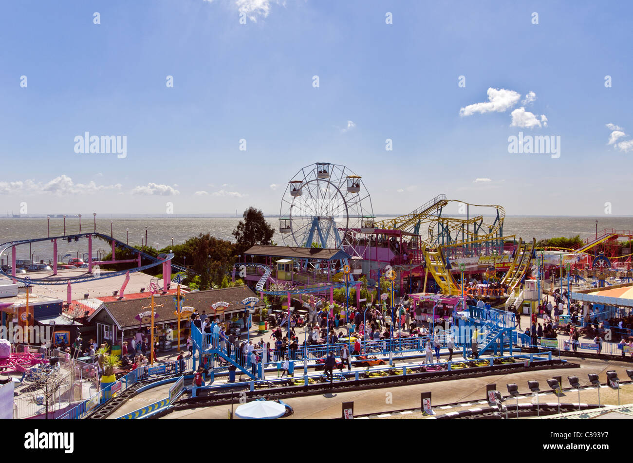 Terrain de Southend-on-Sea, Essex, Angleterre, RU Banque D'Images