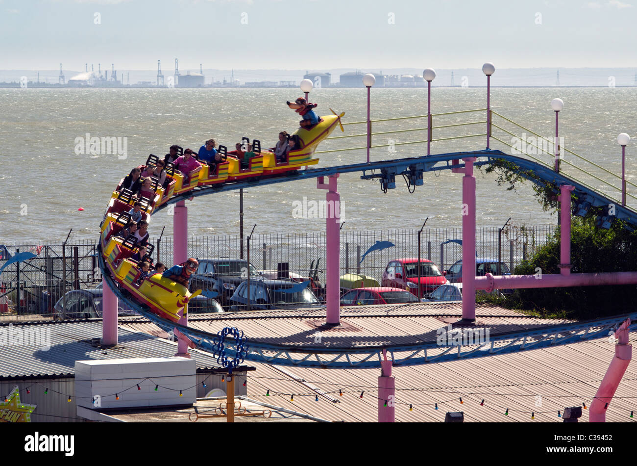 Terrain de Southend-on-Sea, Essex, Angleterre, RU Banque D'Images