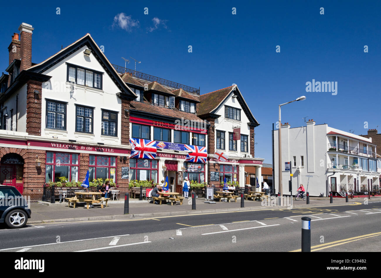 Le château Restaurant familial à Southend-on-Sea, Angleterre, RU Banque D'Images