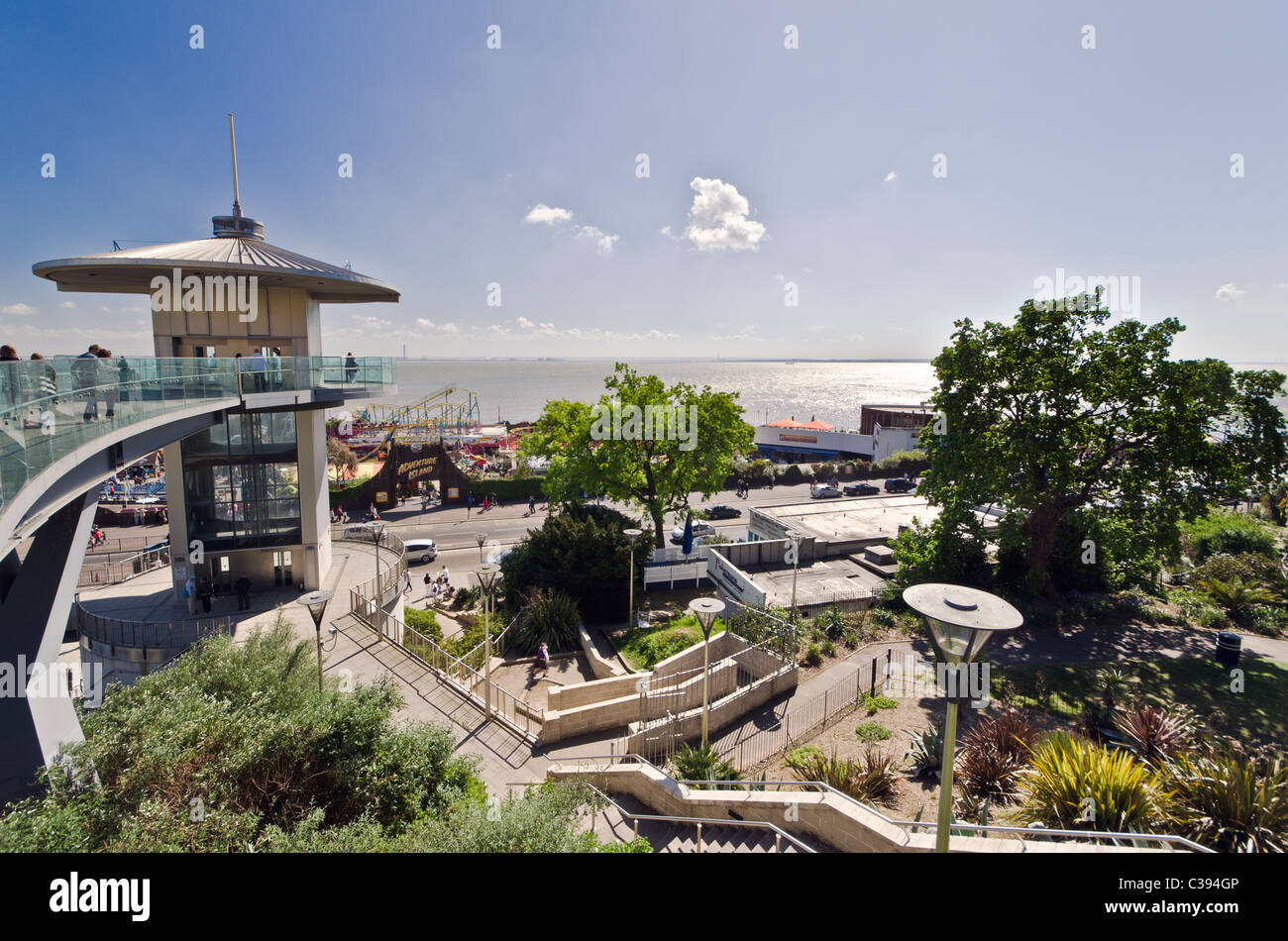 La tour d'observation à Southend-on-Sea, Essex, Angleterre, RU Banque D'Images