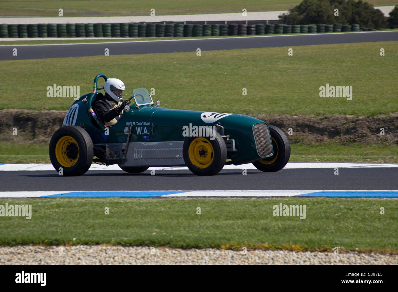 Course de Voitures anciennes à Phillip Island, Victoria, Australie Banque D'Images