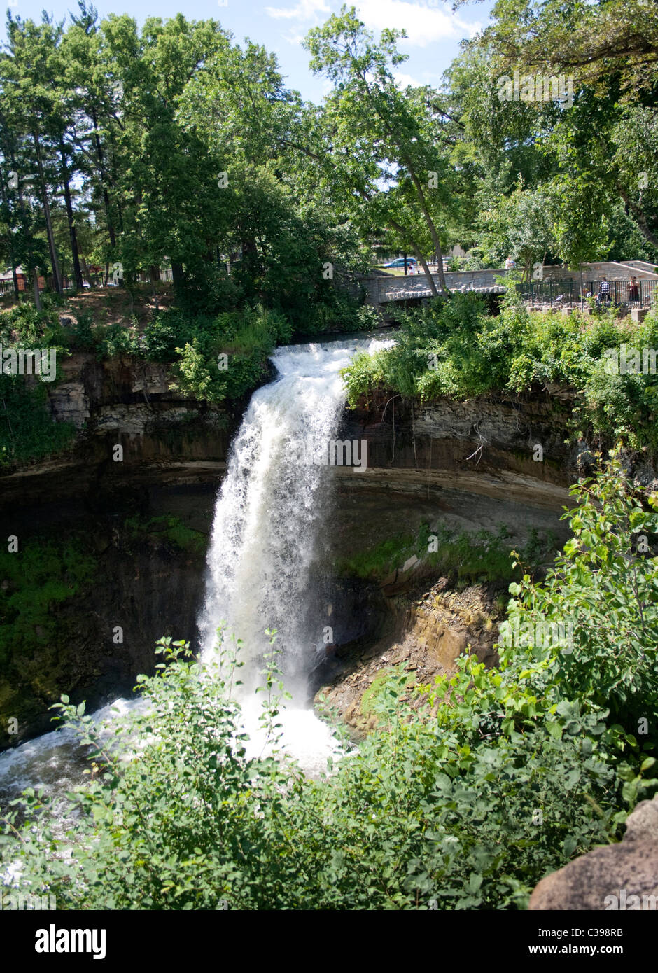 Chutes de Minnehaha. Minneapolis Minnesota MN USA Banque D'Images