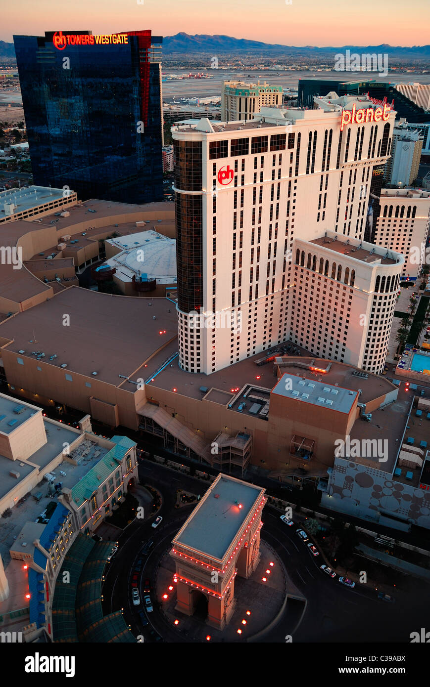 Las Vegas, Nevada - le 4 mars, l'hôtel Planet Hollywood de Las Vegas, le 4 mars 2010 à Las Vegas, Nevada. Banque D'Images