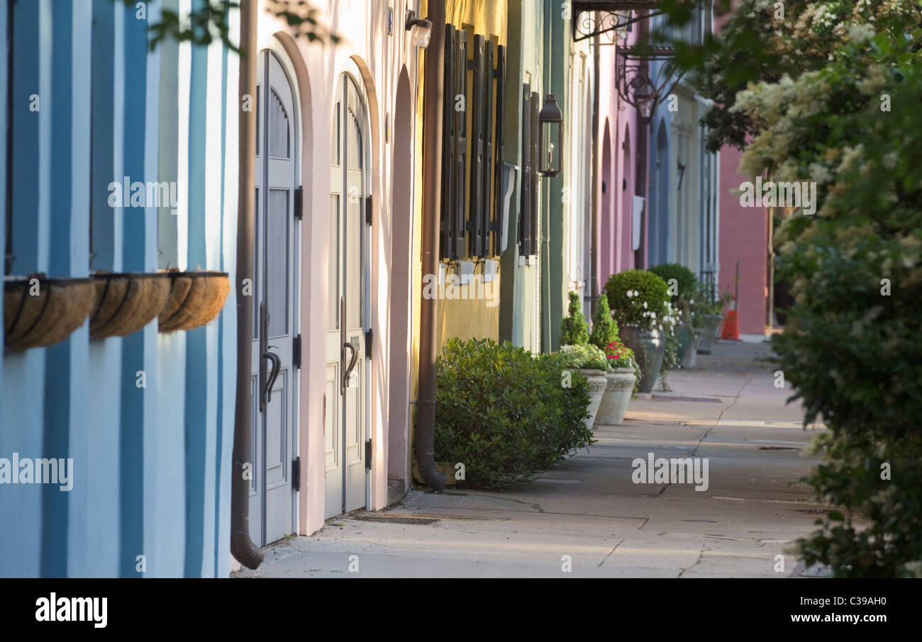 Le centre-ville historique de Charleston en Caroline du Sud Banque D'Images