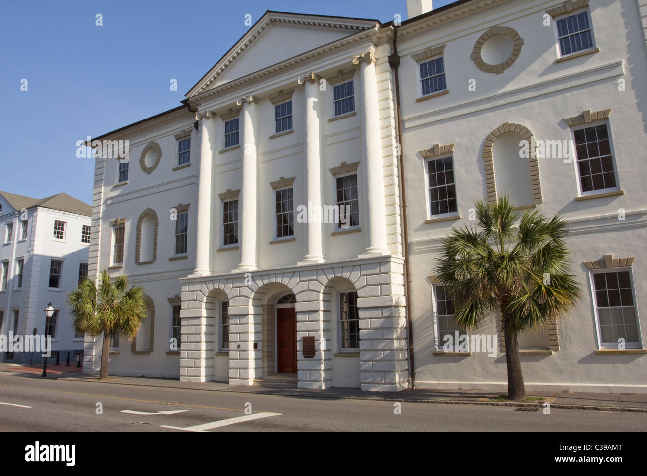 Comté de Charleston historique sis 84 rue Large Charleston en Caroline du Sud Banque D'Images